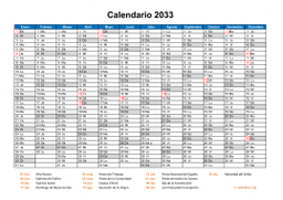 calendario anual 2033 08