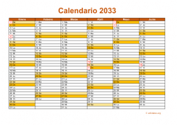 calendario anual 2033 09