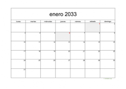 calendario mensual 2033 05