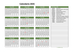 calendario anual 2035 02