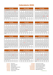 calendario anual 2035 07