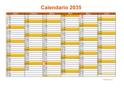 calendario anual 2035 09