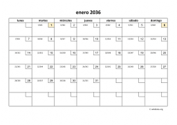 calendario mensual 2036 01