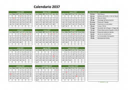 calendario anual 2037 02