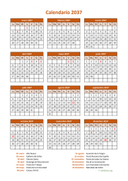 calendario anual 2037 07