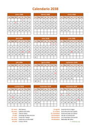 calendario anual 2038 07