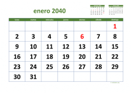 calendario mensual 2040 03