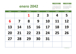 calendario mensual 2042 03