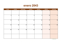 calendario mensual 2043 06