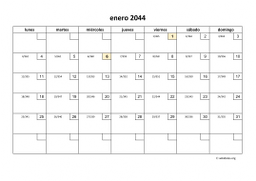 calendario mensual 2044 01