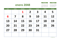 calendario mensual 2048 03