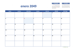 calendario mensual 2049 02