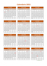 calendario anual 2053 06