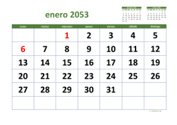 calendario mensual 2053 03