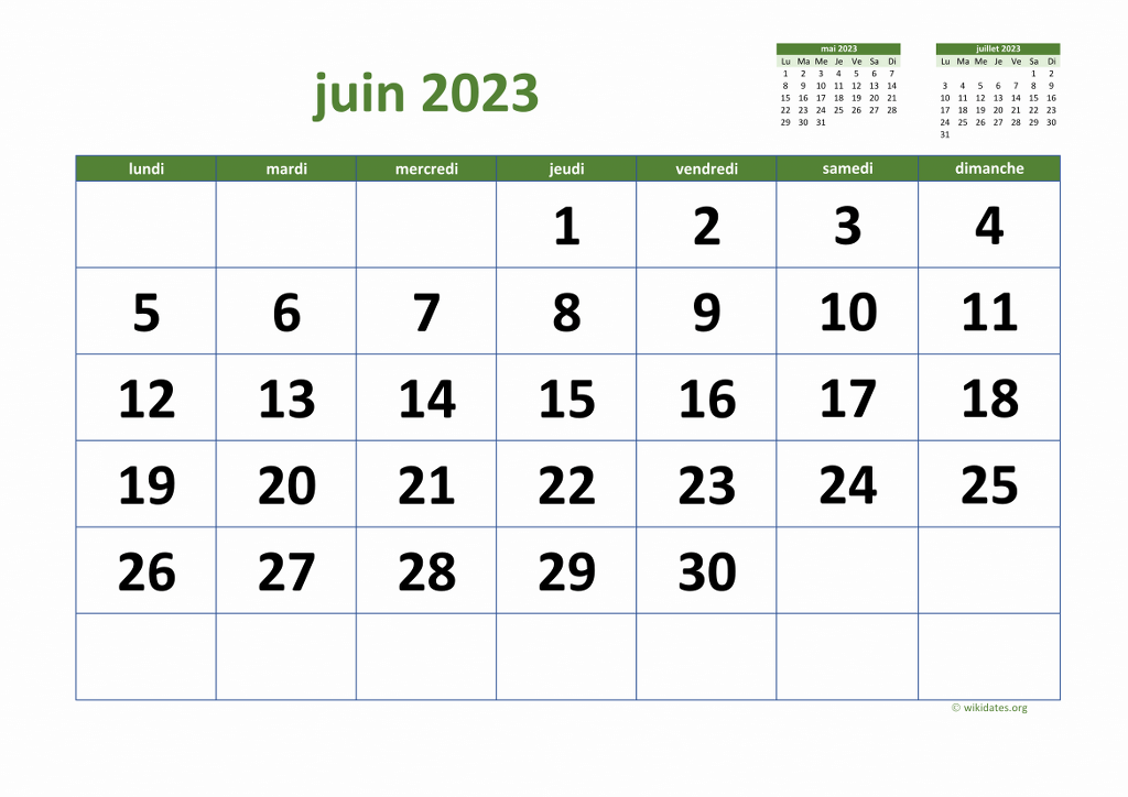 Calendriers et agendas imprimables pour le mois Janvier 2024 A4, A3 vers  PDF et PNG - 7calendar
