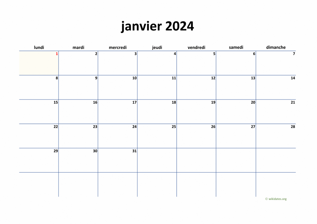 Calendrier 2024 Mensuel A Imprimer Images