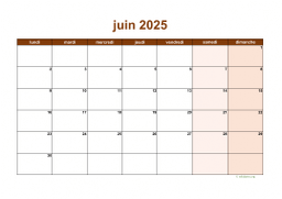 calendrier juin 2025 06