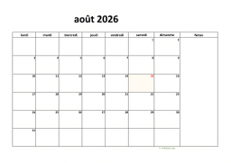 calendrier août 2026 08