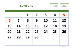 calendrier avril 2026 03