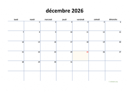 calendrier décembre 2026 04