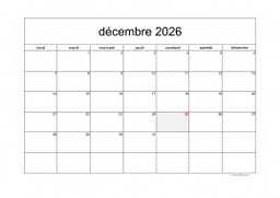 calendrier décembre 2026 05