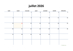 calendrier juillet 2026 04