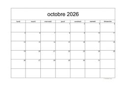 calendrier octobre 2026 05