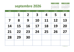 calendrier septembre 2026 03