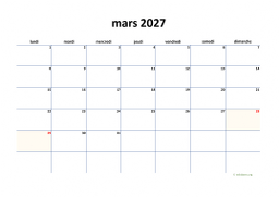 calendrier mars 2027 04