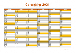 calendrier annuel 2031 09