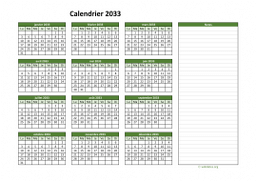 calendrier annuel 2033 01