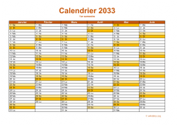 calendrier annuel 2033 09