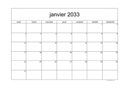 calendrier mensuel 2033 05