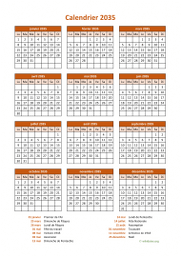 calendrier annuel 2035 07