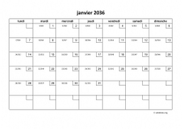 calendrier mensuel 2036 01