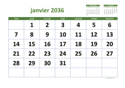 calendrier mensuel 2036 03