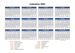 calendrier annuel 2041 05