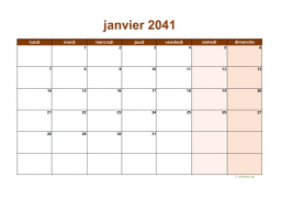 calendrier mensuel 2041 06