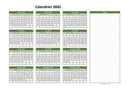 calendrier annuel 2042 01