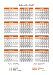 calendrier annuel 2042 07