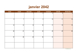 calendrier mensuel 2042 06