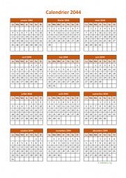 calendrier annuel 2044 06