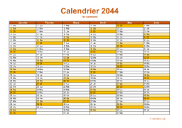 calendrier annuel 2044 09