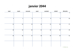 calendrier mensuel 2044 04