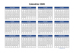 calendrier annuel 2045 04