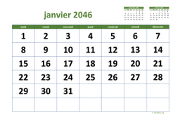 calendrier mensuel 2046 03