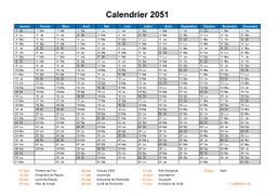 calendrier annuel 2051 08