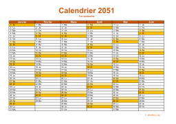 calendrier annuel 2051 09