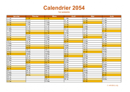 calendrier annuel 2054 09