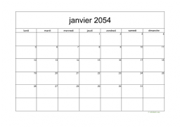 calendrier mensuel 2054 05